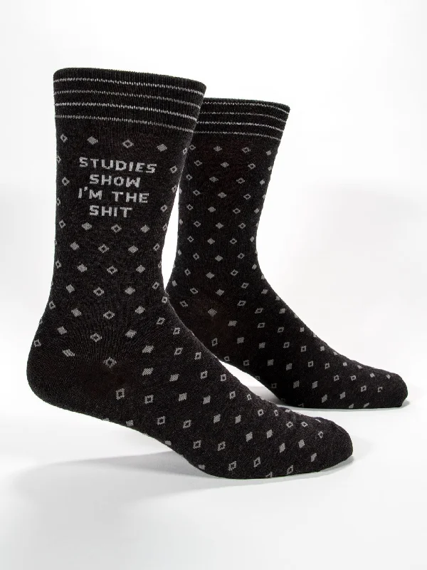 Small patterned crew socks for children-Studies Show I'm The Shit M-Crew Socks