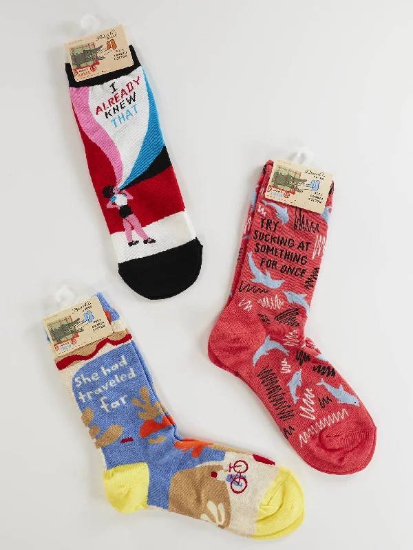 Soft fuzzy crew socks for relaxation-The Awesome Sauce Sale Pack