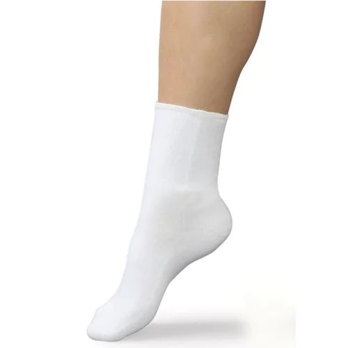 Fuzzy crew socks for relaxation-TheraSock® Comfort System Plus, Maximum Padding