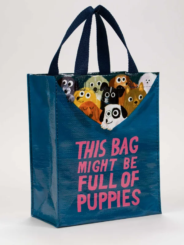 Colorful crew socks for bold fashion-This Bag Might Be Full Of Puppies Handy Tote