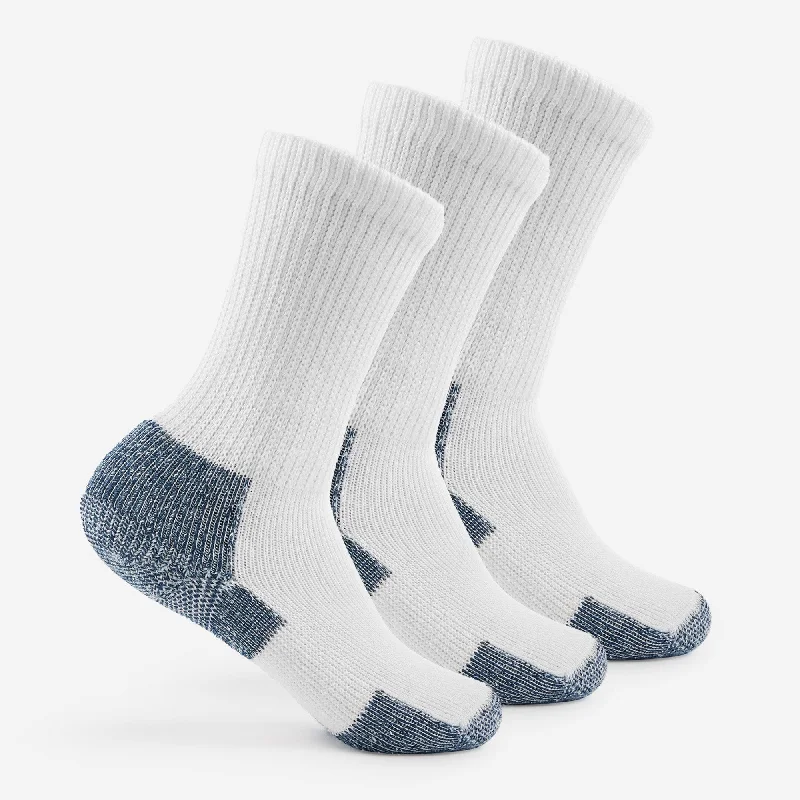 Thick socks for cold feet-Thorlo Maximum Cushion Crew Running 3-Pack Socks