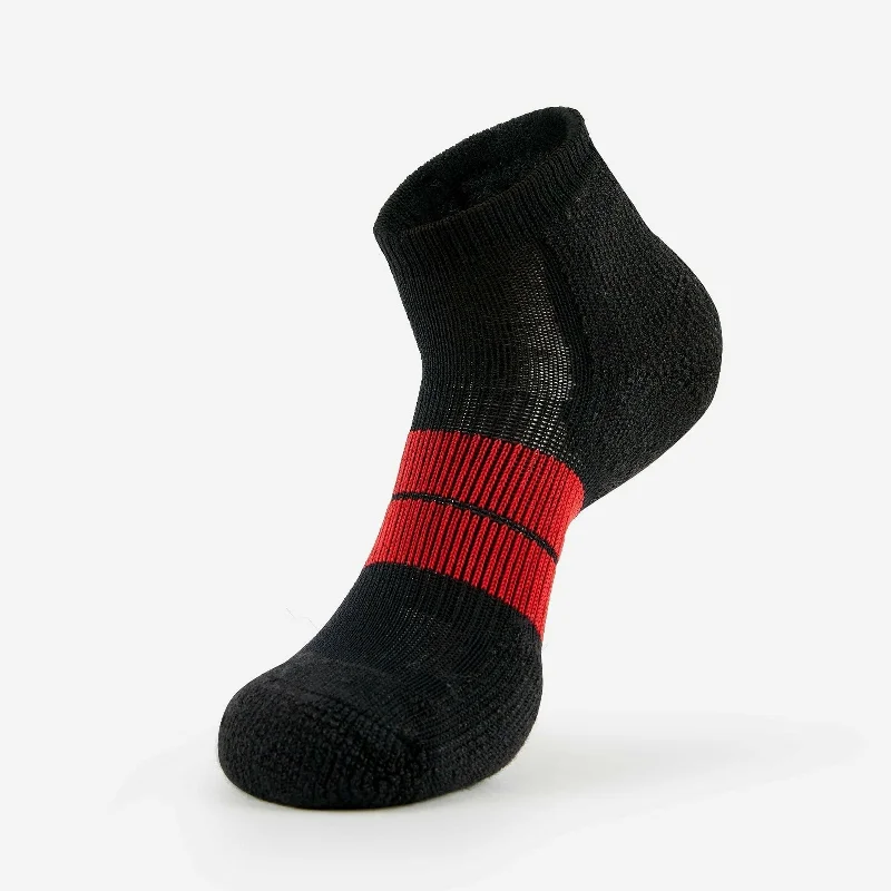 Breathable cotton socks for workouts-Thorlo Mens 84N Running Maximum Cushion Low Cut Socks