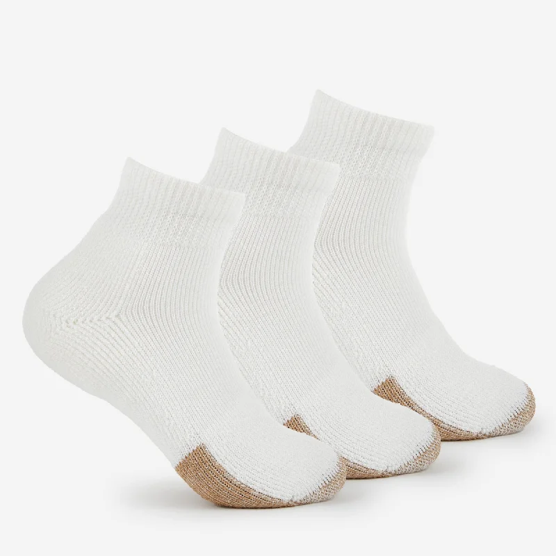 Large cotton socks for daily wear-Thorlo Tennis Maximum Cushion Ankle 3-Pack Socks