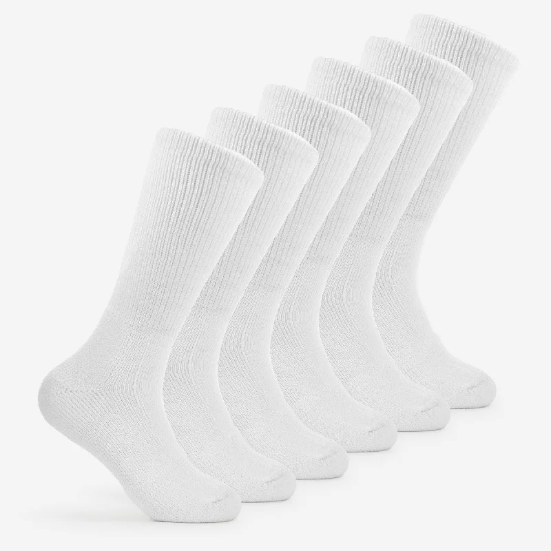 Non-slip ankle socks for home-Thorlo Walking Moderate Cushion Crew 6-Pack Socks