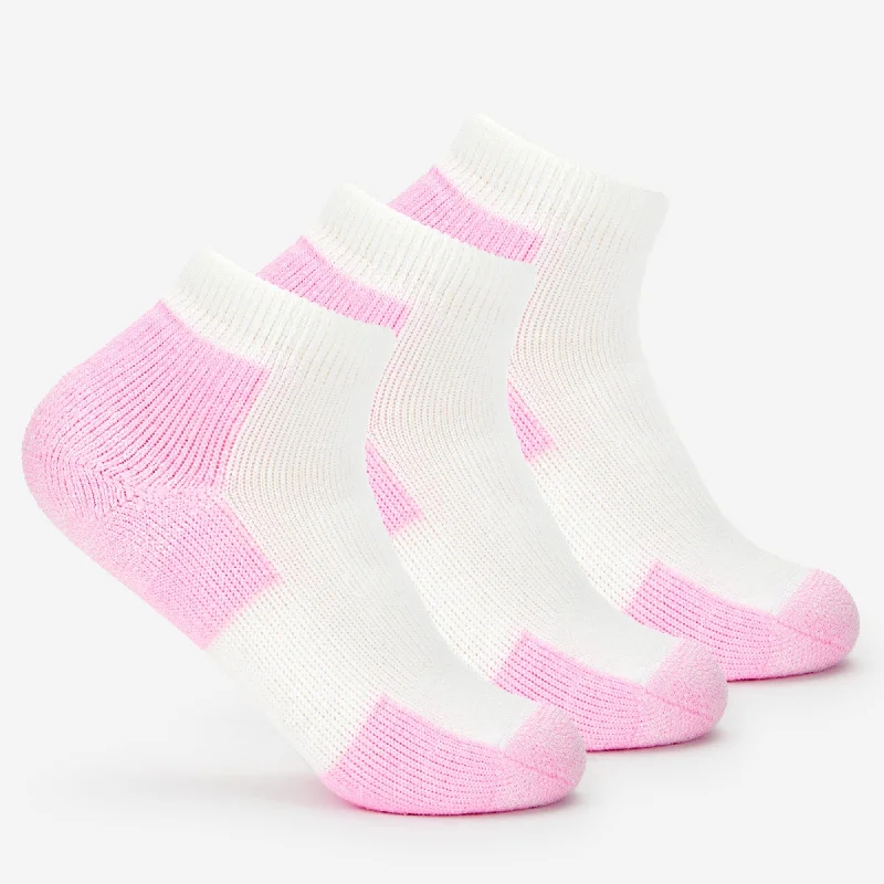 Grip ankle socks for safety-Thorlo Womens Distance Walking Maximum Cushion Ankle 3-Pack Socks