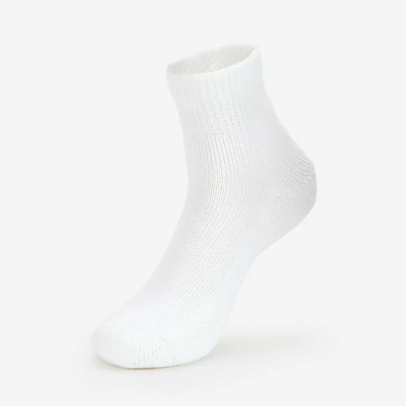 Thick cotton ankle socks for warmth-Thorlo Womens Moderate Cushion Ankle Diabetic Socks