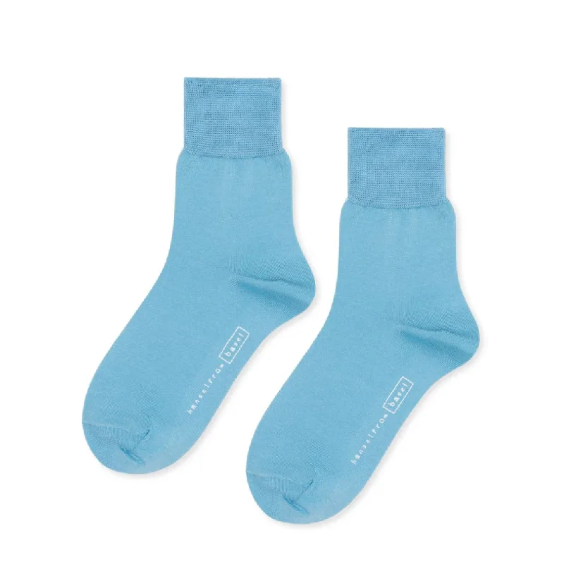 Minimalist white crew socks for subtle-Trouser Crew Socks (Cornflower)