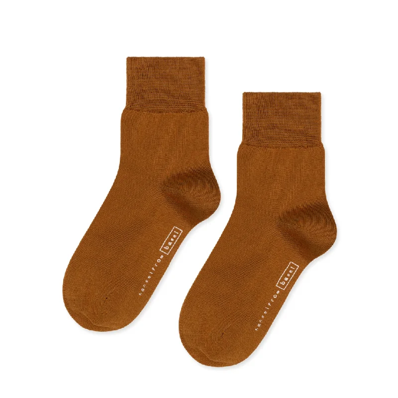 Lightweight running crew socks for breathability-Trouser Crew Socks (Dark Ochre)