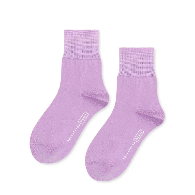 Thick hiking ankle socks for camping-Trouser Crew Socks (Wisteria)