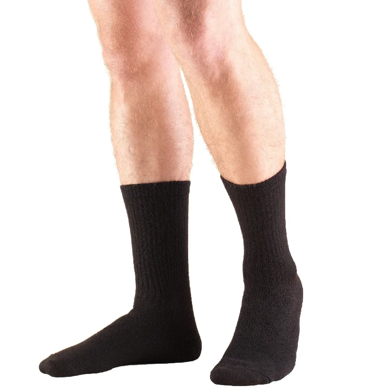 Lightweight cotton crew socks for summer-TRUFORM® TruSoft Crew Sock 8-15 mmHg