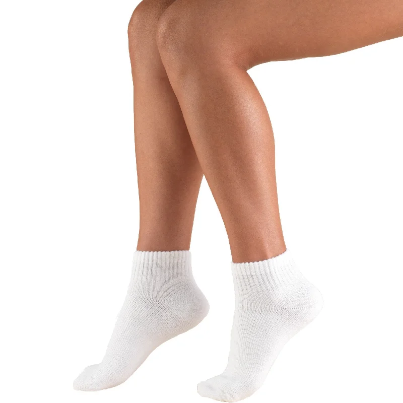 Vintage striped ankle socks for nostalgia-TRUFORM® TruSoft Mini Crew Sock 8-15 mmHg