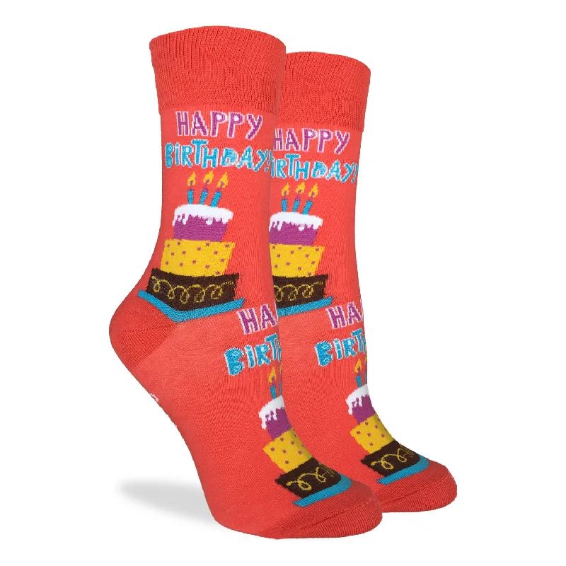 Custom printed ankle socks for events-HAPPY BIRTHDAY SOCK