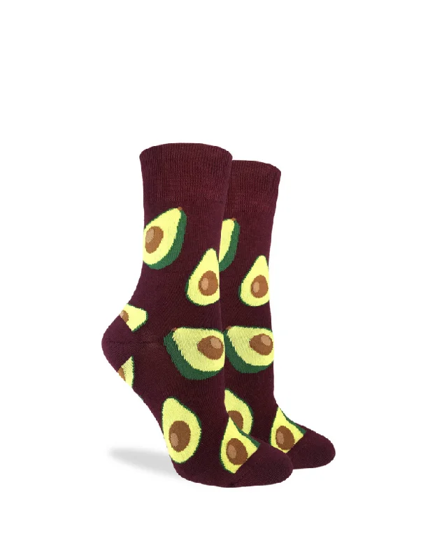 Organic cotton crew socks for breathability-AVOCADO SOCK