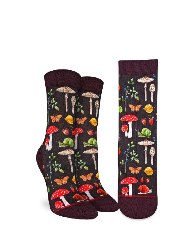 Luxury merino ankle socks for premium-MUSHROOMS SNAILS & BUGS ACTIVE SOCK