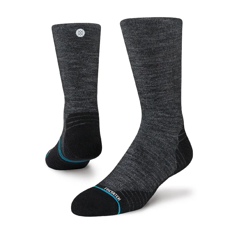 Minimalist gray socks for everyday-Unisex Stance Run Light Crew Sock