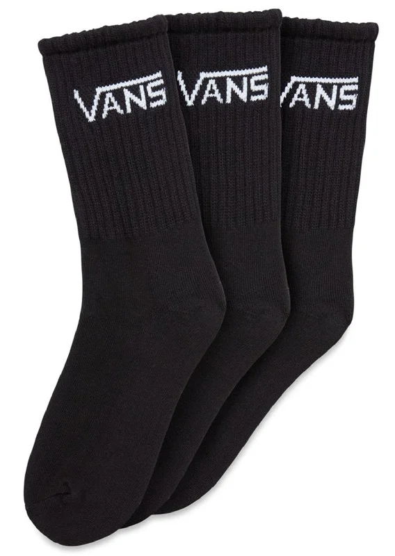 Lightweight running ankle socks for speed-Vans Junior Classic Crew 3-Pack Socks