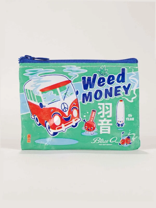 Large compression socks for travel-Weed Money Coin Purse