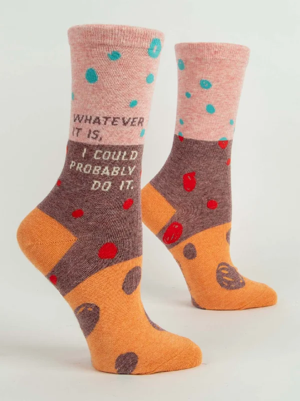 Vintage crew socks for classic-Whatever It Is, I Could Probably Do It. W-Crew Socks