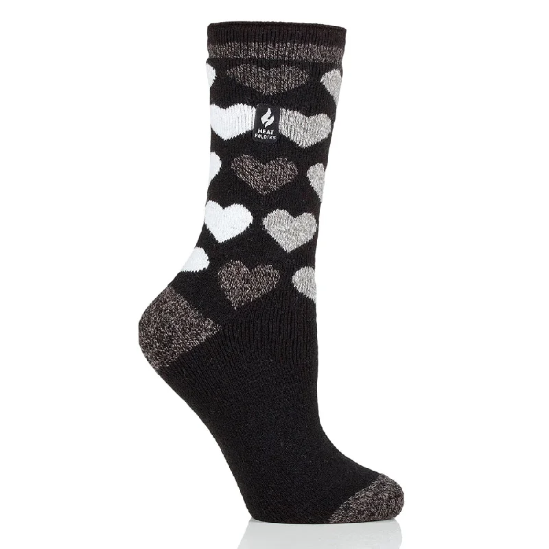 Lightweight running socks for speed-Women's Jennifer Lite Heart Crew Socks HH1W05969