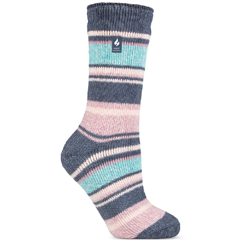 Long hiking socks for durability-Women's Yasmine Multi Twist Stripe Socks HHW