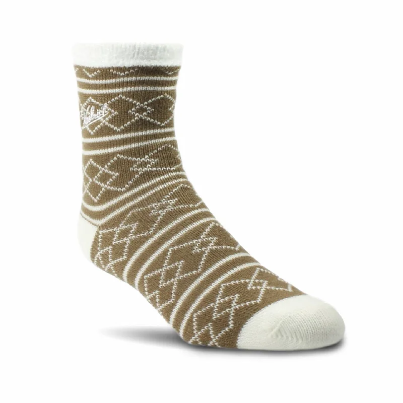 Large wool socks for warmth-Woolrich Double Layer Southwest Diamond Socks