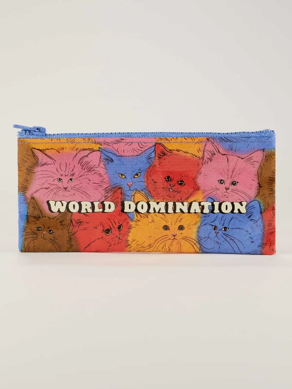 Contemporary ankle socks for women-World Domination Pencil Case