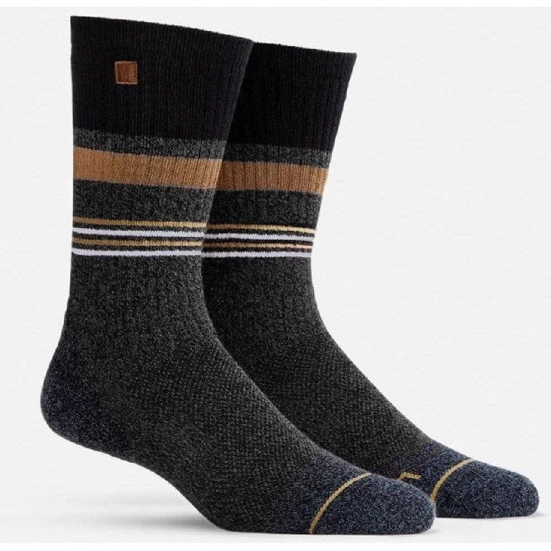 Modern striped crew socks for casual-WORN Everyday Enhanced Boot Socks