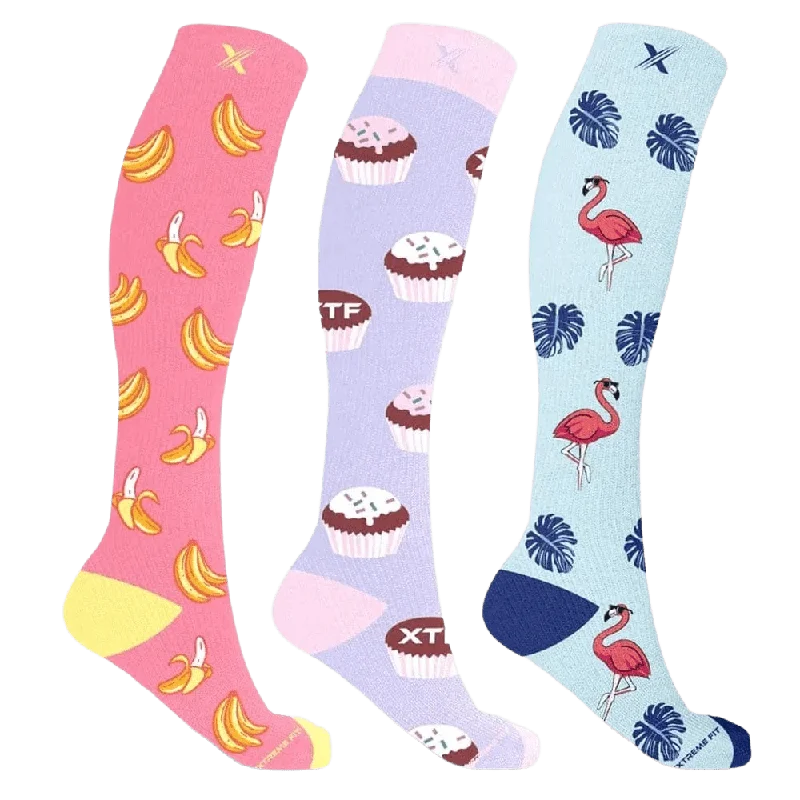 Lightweight socks for summer-Picnic Day Compression Socks (3-Pairs)